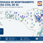 Barragem Oeste de Taió segue com comportas fechadas; região acumula mais de 100 mm de chuva em 48 horas