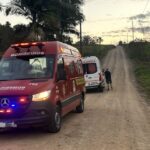Motociclista fica gravemente ferido após colisão com carro na BR-470 em Pouso Redondo