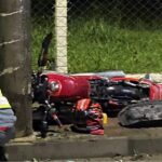 Veículo pega fogo na BR-470, em Pouso Redondo