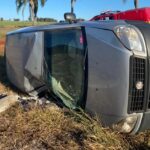 Colisão entre carro e motocicleta deixa dois feridos em Canoinhas