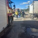 Motociclista fica ferido após colisão entre moto e carro em Itaiópolis