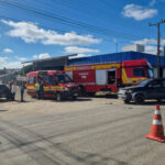 Motociclista sofre fratura exposta após grave acidente no centro de Papanduva