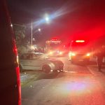 Colisão entre dois carros deixa mulher ferida na BR-116 em Mafra