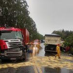 Acidente envolvendo três carros deixa três pessoas feridas em Canoinhas