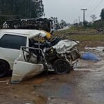 Adolescente de 12 anos fica ferido após colisão entre bicicleta motorizada e carro em Papanduva