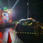 Carro capota e atinge dois veículos estacionados em São Bento do Sul