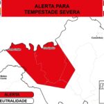 Bela Vista do Toldo, Canoinhas, Mafra, Major Vieira, Papanduva e Três Barras têm risco de tempestade severa nas próximas 2 horas