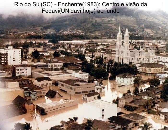 Há 37 anos atrás Rio do Sul registrava pior enchente da história do município