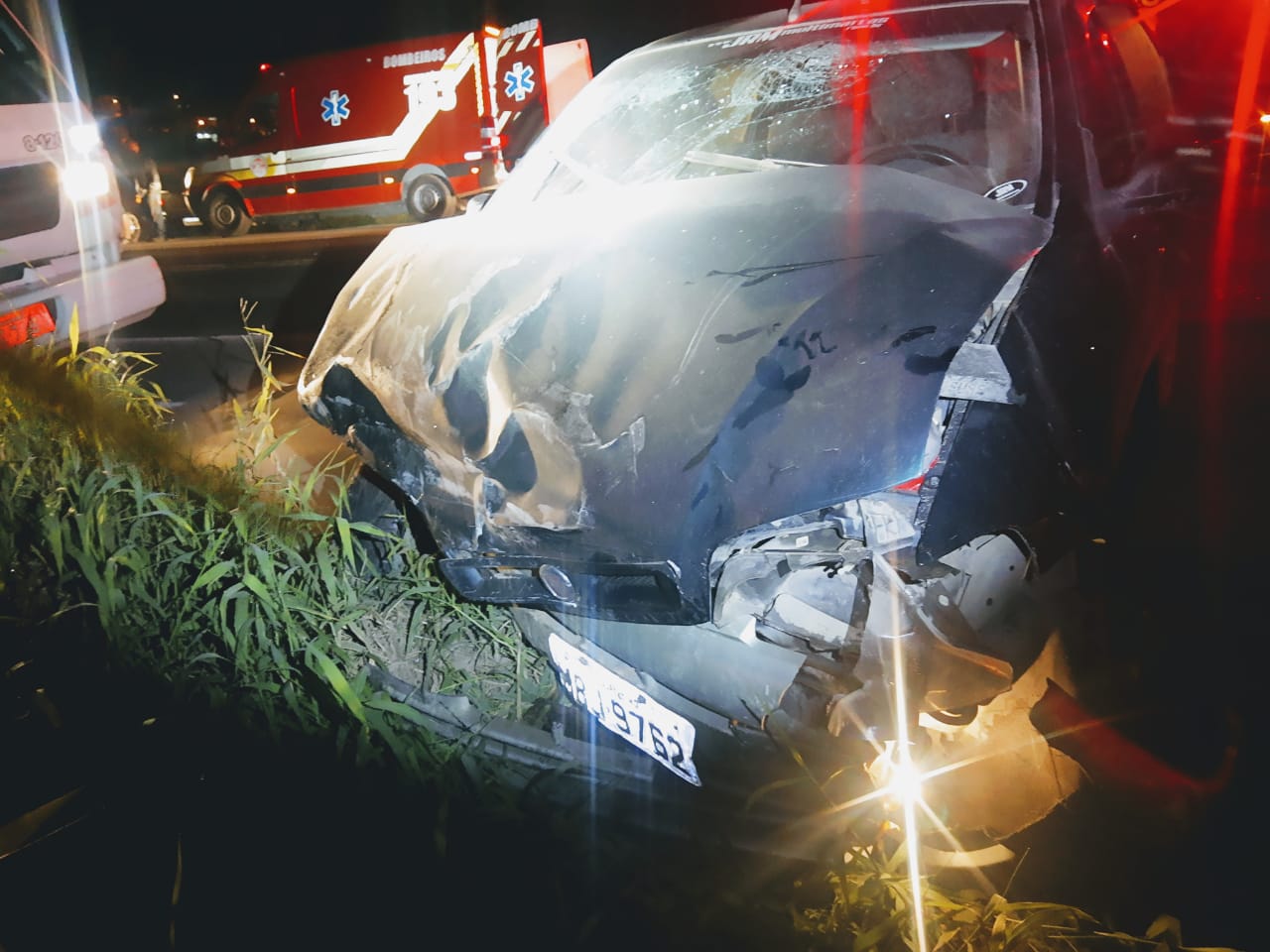 Condutor embriagado, provocou acidente na BR-470 em Pouso Redondo, nesta quinta-feira (06)