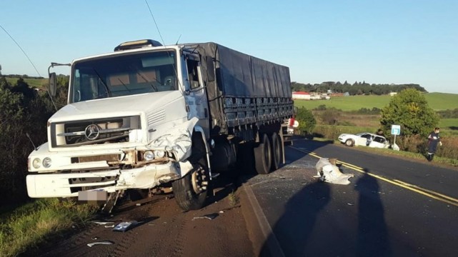 Acidente envolvendo caminhão de Taió, mata homem em Clevelândia/PR
