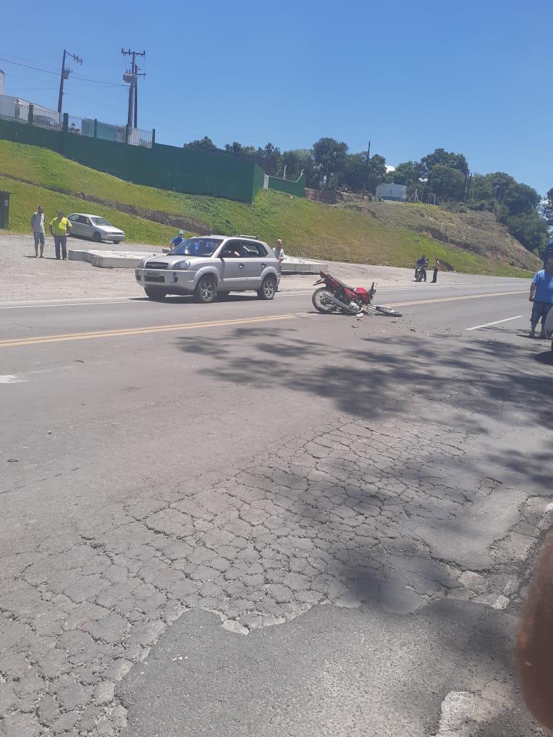 Uma pessoa fica gravemente ferida em acidente na BR-470, em Pouso Redondo