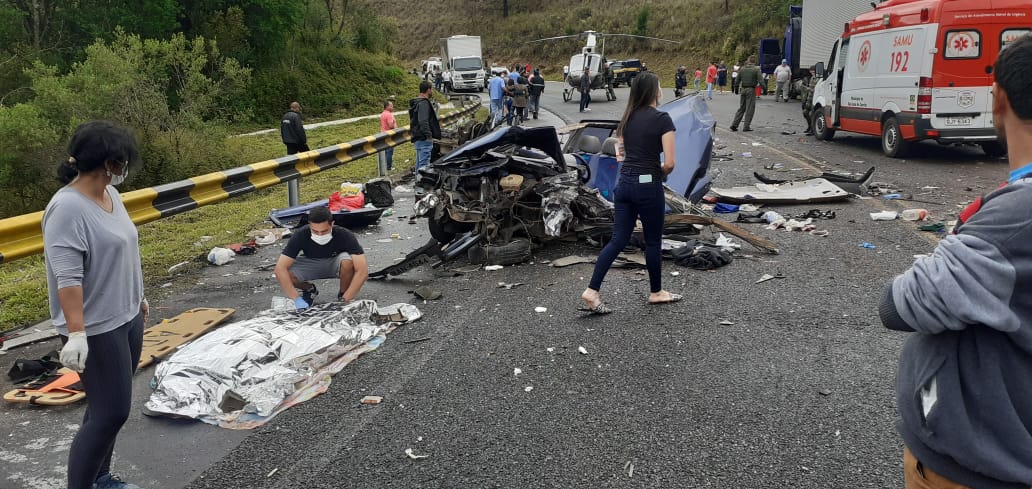 Uma pessoa morre após acidente em rodovia catarinense