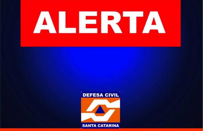 Defesa Civil alerta para temporais com possibilidade de alagamentos em Taió e mais 13 municípios