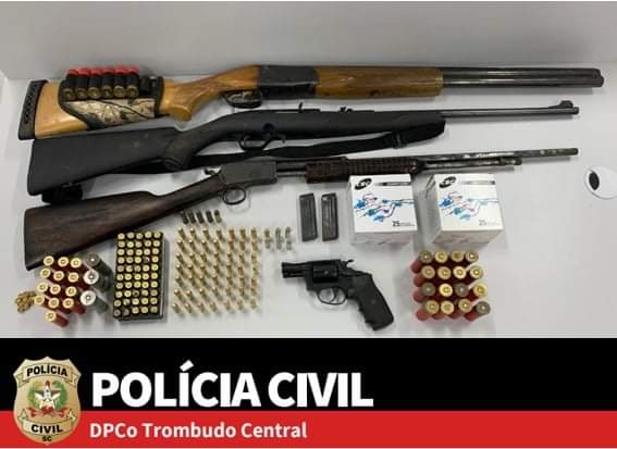 Polícia Civil apreende armas e munições em Trombudo Central