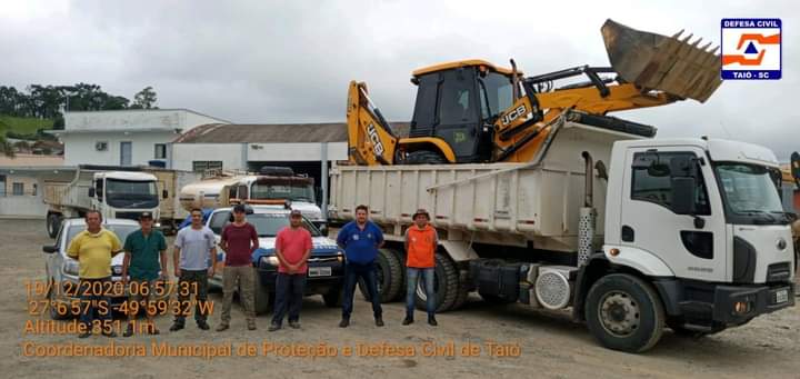 Prefeitura de Taió envia ajuda para auxiliar municípios afetados pela enxurrada