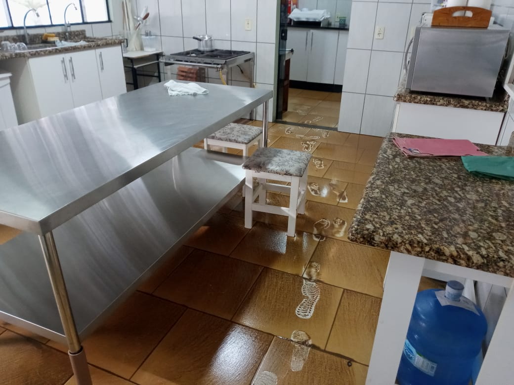 FOTOS: Temporal deixa rastro de sujeira no CEI da Vila Mariana, em Taió