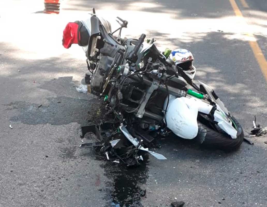 Motociclista fica em estado grave após acidente na BR-470, no Alto Vale