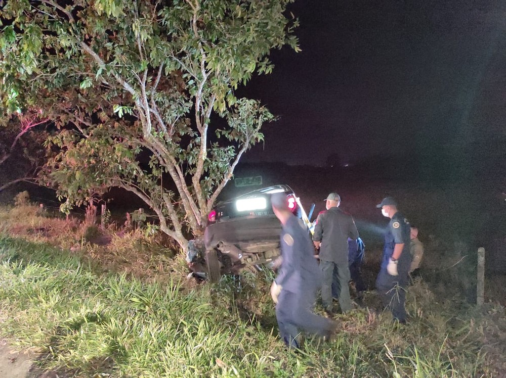 Mulher morre após bater carro em árvore em SC