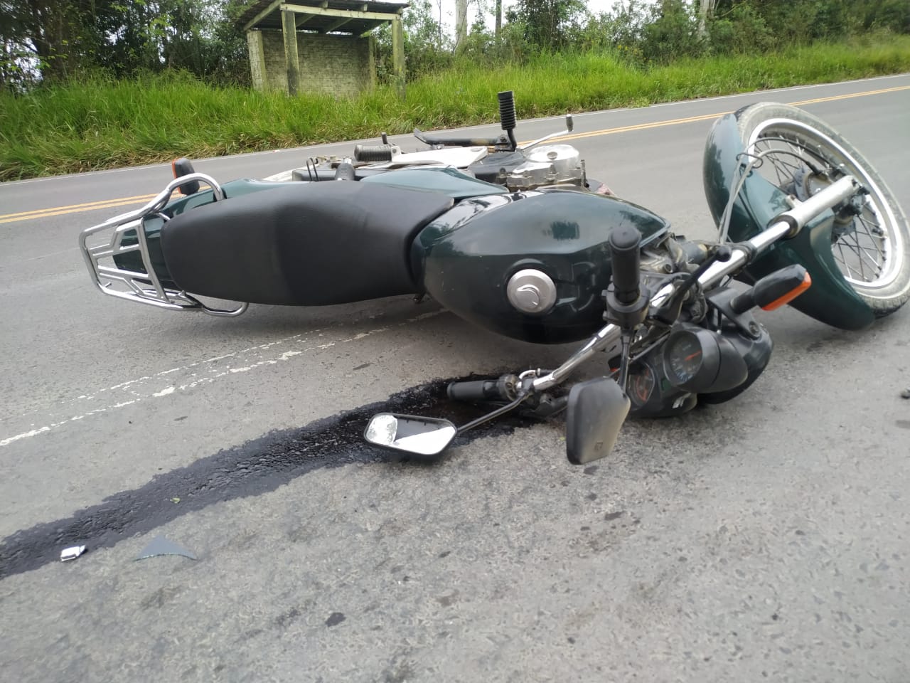 URGENTE: Acidente entre Caminhão e Moto na SC-114 em Pouso Redondo
