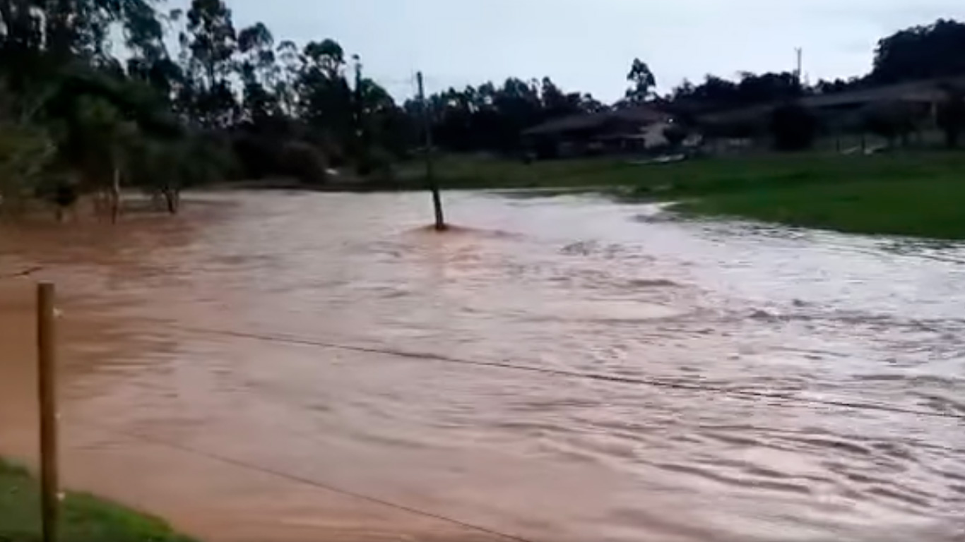 Chuva torrencial foi registrada em município do Alto Vale