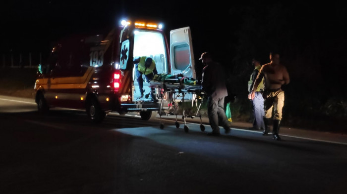 Motociclista sofre queda na SC-114, em Taió e é levado para o Hospital