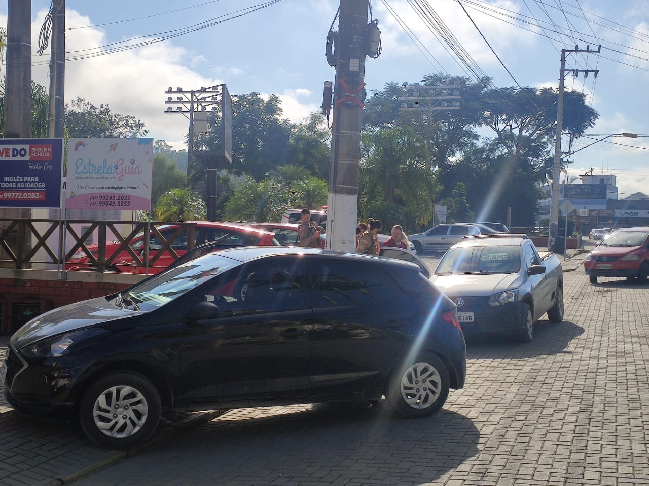 Acidente de trânsito é registrado no centro de Taió