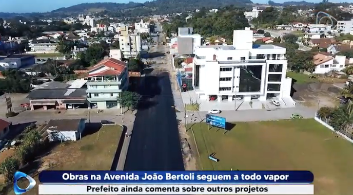 VÍDEO: Obras na Avenida João Bertoli em Taió, seguem a todo vapor