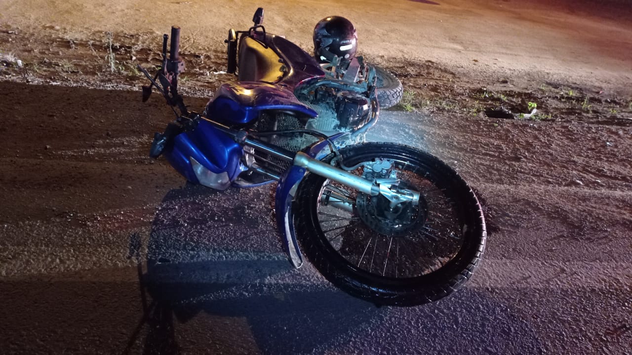Motociclista embriagado causa acidente na BR-470 no Alto Vale