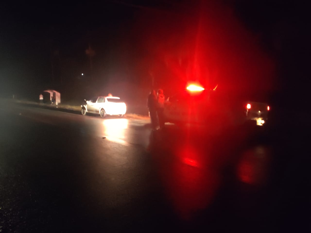 FOTOS: Acidente de trânsito é registrado na BR-350, Vargem 2ª em Taió