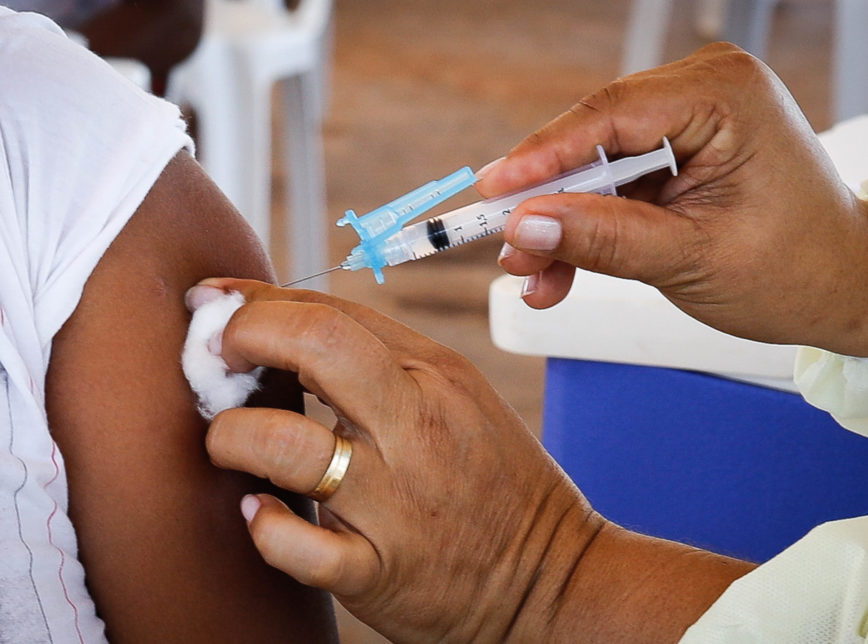 VACINÔMETRO: 60% dos taioenses já tomaram a primeira dose da vacina contra a Covid-19
