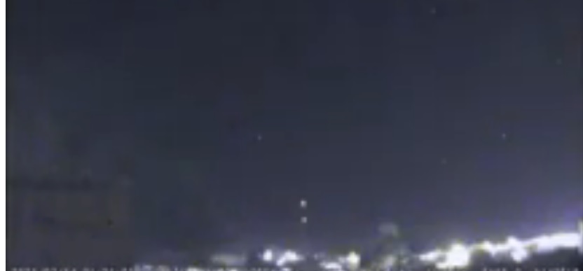 Estação de Monte Castelo capta explosão de meteoro no céu de SC