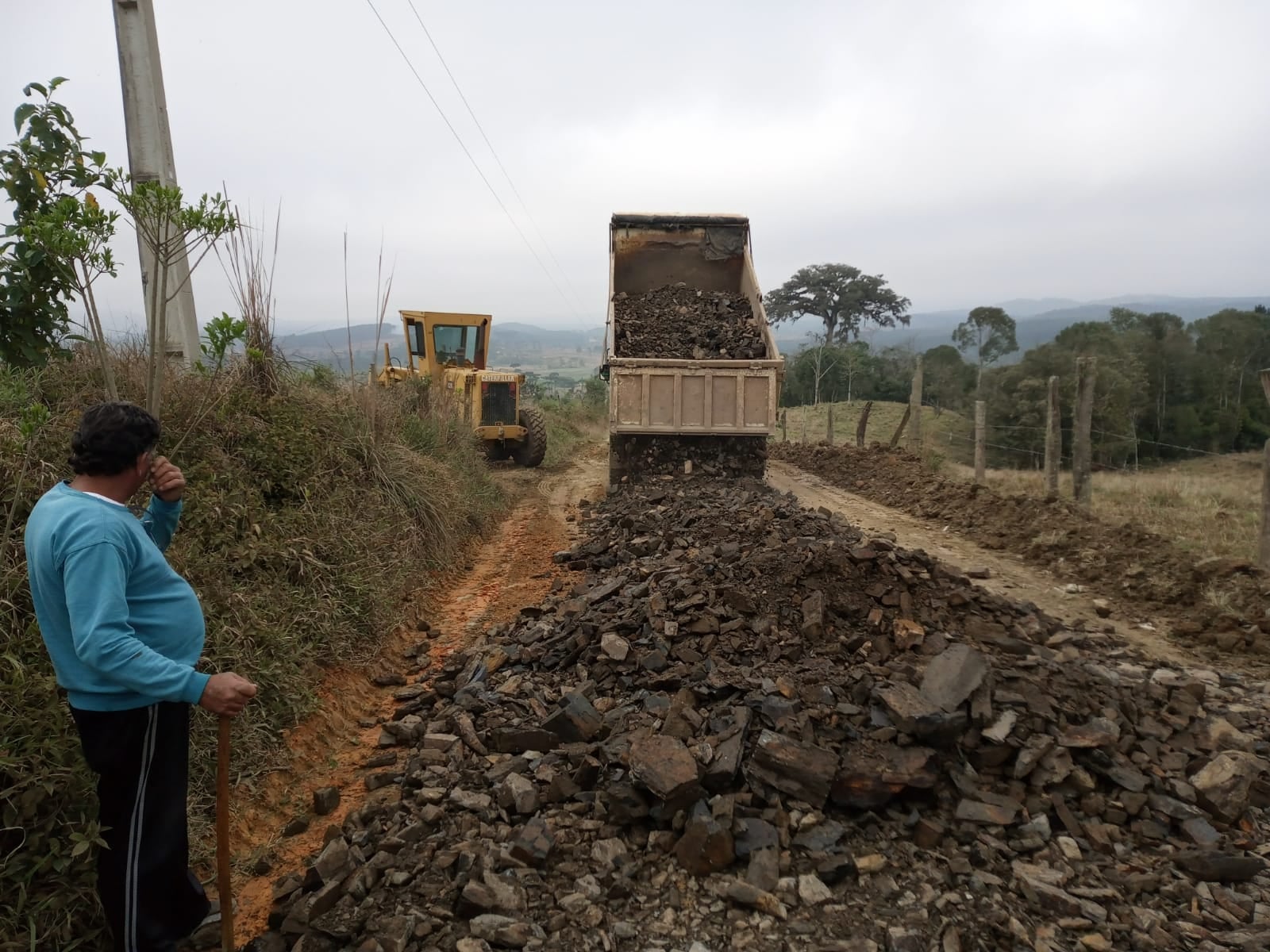 Iniciada melhorias no Assentamento Miguel Fortes da Silva em Taió
