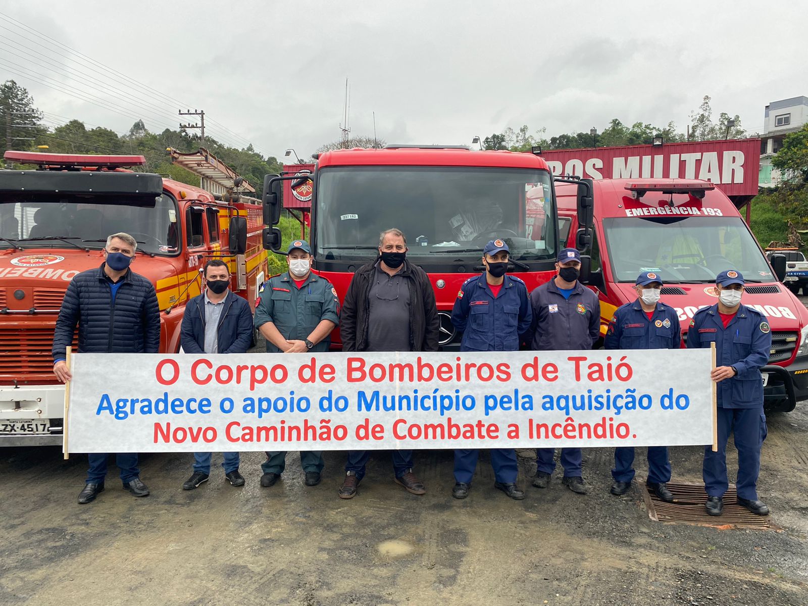 Prefeitura de Taió entrega R$ 454,9 mil em veículos para a Secretaria da Saúde e o Corpo de Bombeiros