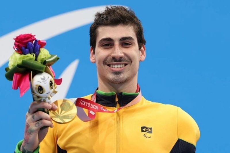 Nadador de SC conquista o ouro nas Paralimpíadas de Tóquio