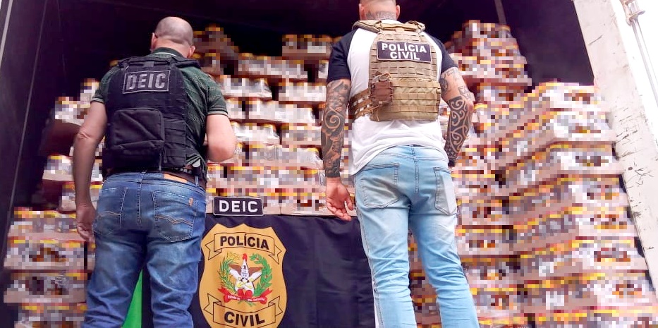 Carga de café furtada é recuperada em investigação da Polícia Civil em Santa Catarina