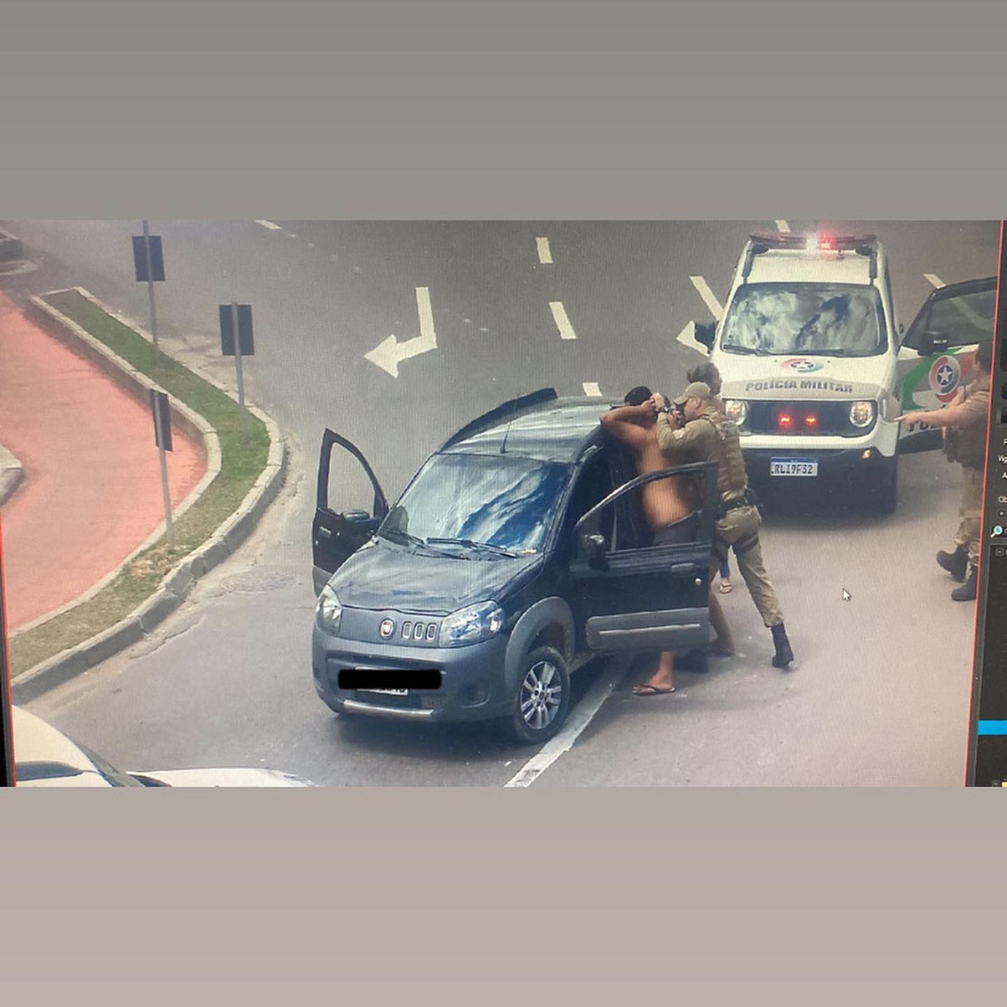 Com auxílio das câmeras PM recupera veículo furtado e cumpre MP em Ibirama