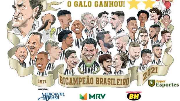 Atlético Mineiro busca virada épica sobre Bahia e é campeão brasileiro