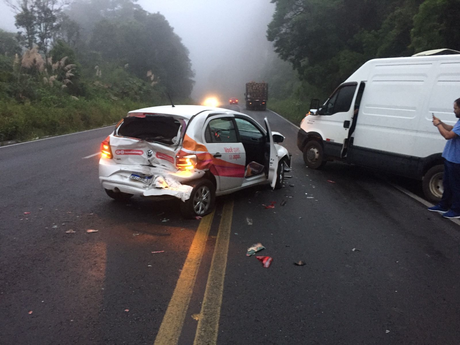 Grave acidente é registrado na BR-470, entre Ponte Alta e Pouso Redondo