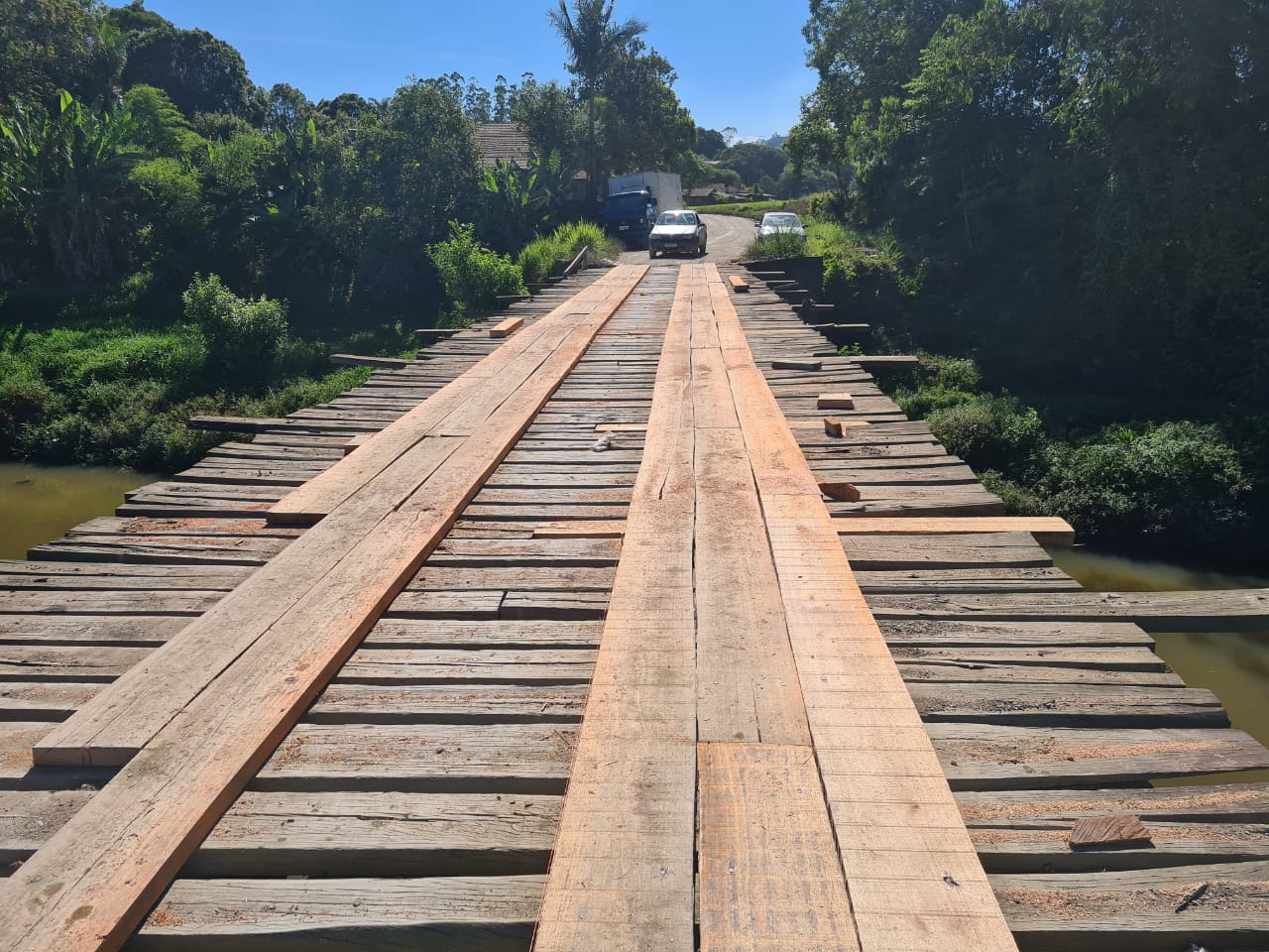 Ponte entre as localidades de Ribeirão Pinheiro e Ribeirão do Salto em Taió, será liberada nesta quinta-feira (13)