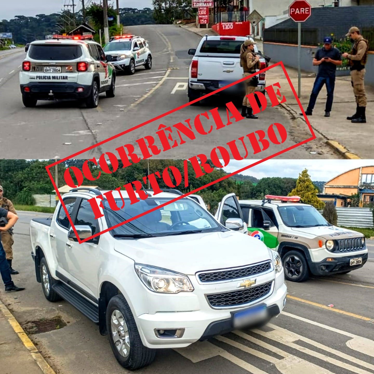 Polícia Militar recupera veículo furtado no Alto Vale