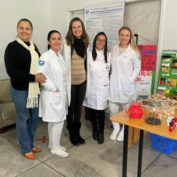 Estagiárias do curso de Nutrição da Unidavi realizaram ações de educação alimentar e nutricional nas unidades de Saúde de Pouso Redondo