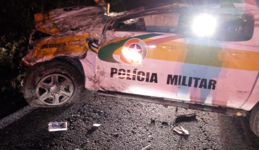Após furtar carro da PMRv de Taió homem sofre acidente na Serra da Santa, em Pouso Redondo