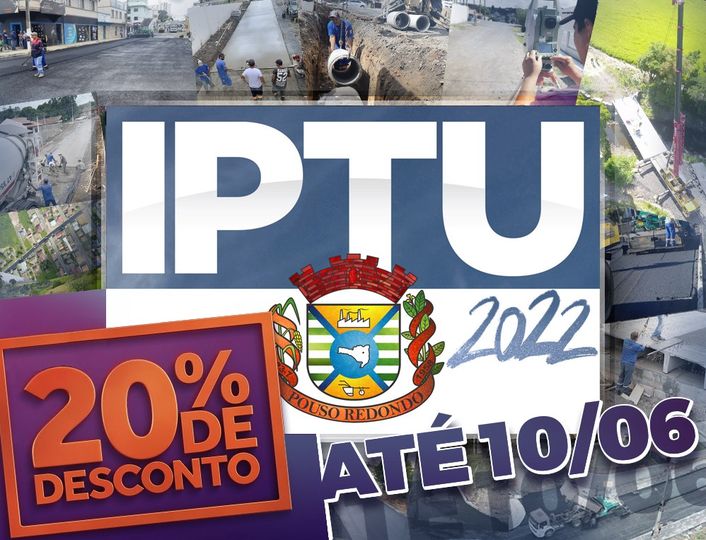 Retirada dos carnês do IPTU 2022 vão somente até nesta sexta-feira (10) em Pouso Redondo