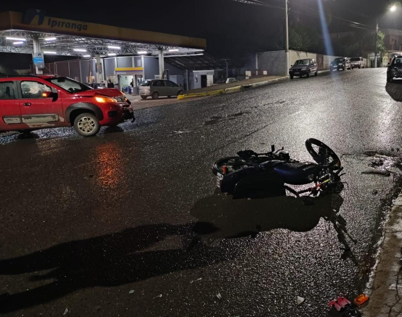 Acidente deixa motociclista ferido no Alto Vale