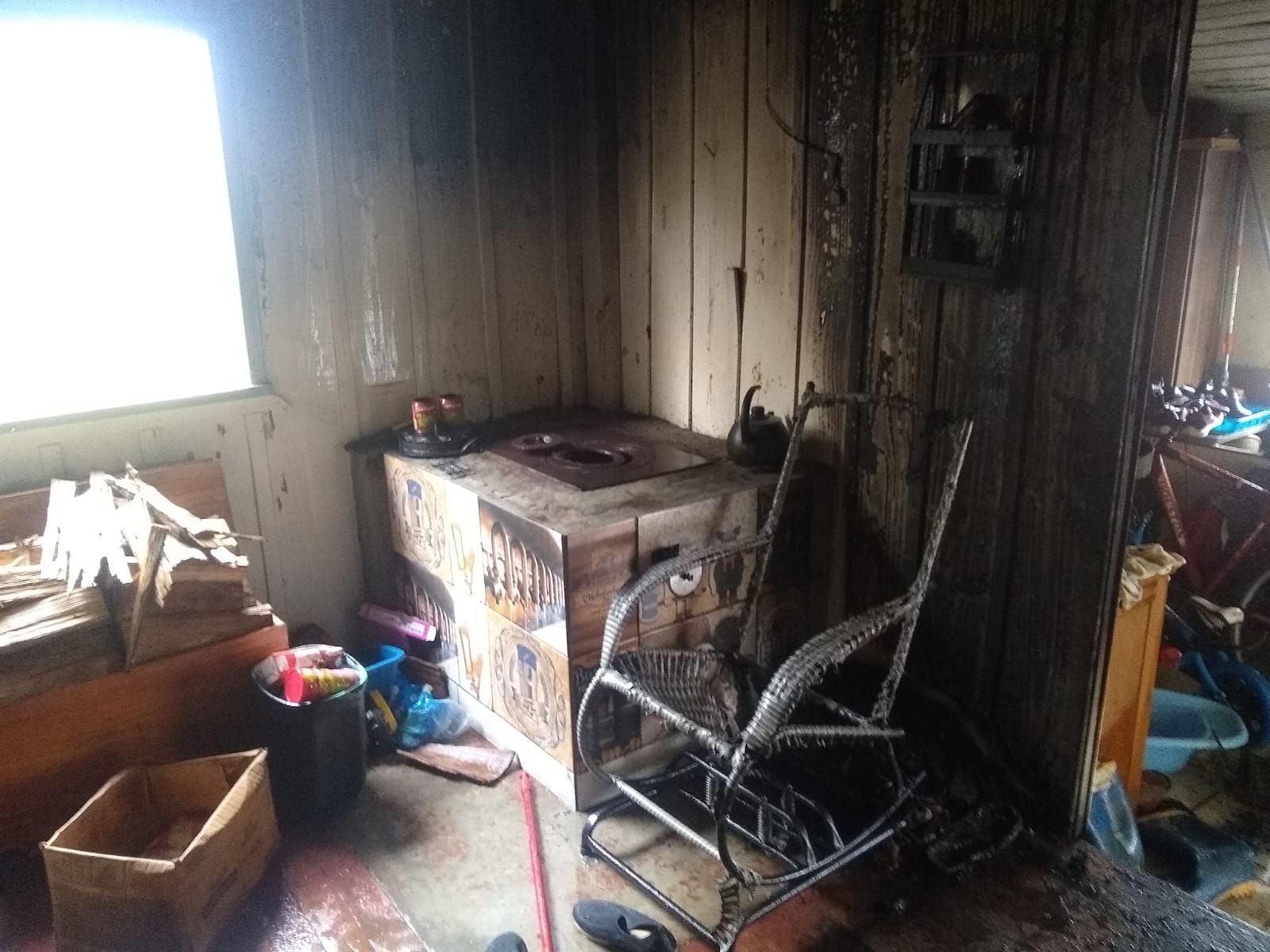 Princípio de incêndio é registrado em residência em Taió