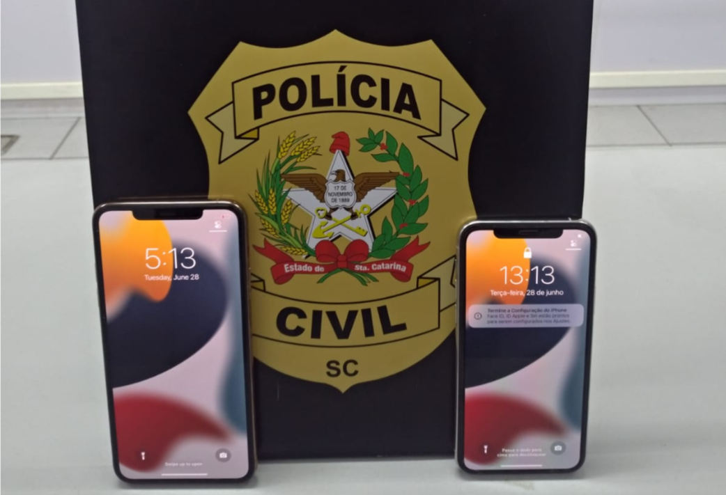Polícia Civil recupera Iphones furtados em loja de Rio do Sul