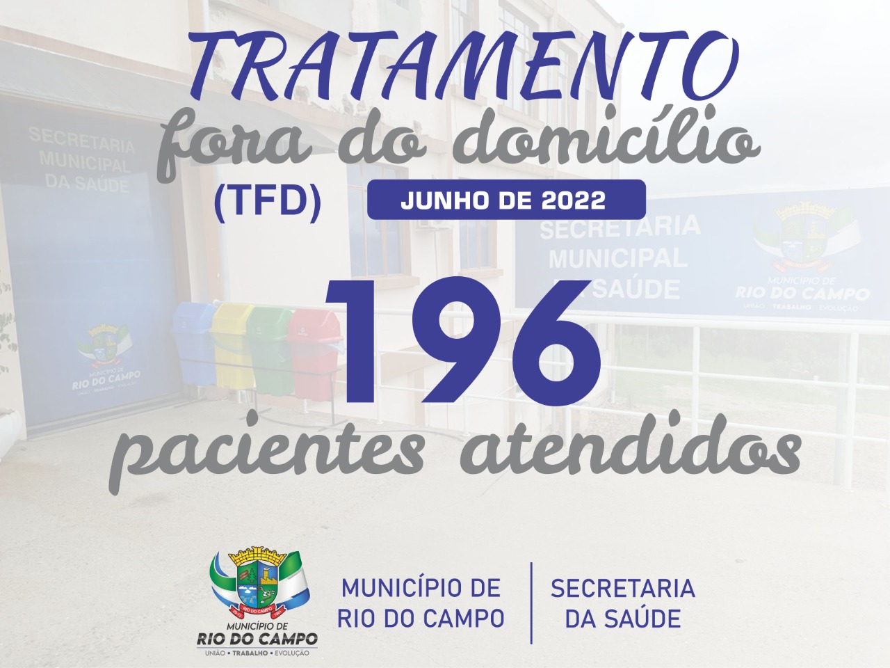 Rio do Campo divulga balanço de junho de atendimento do TFD