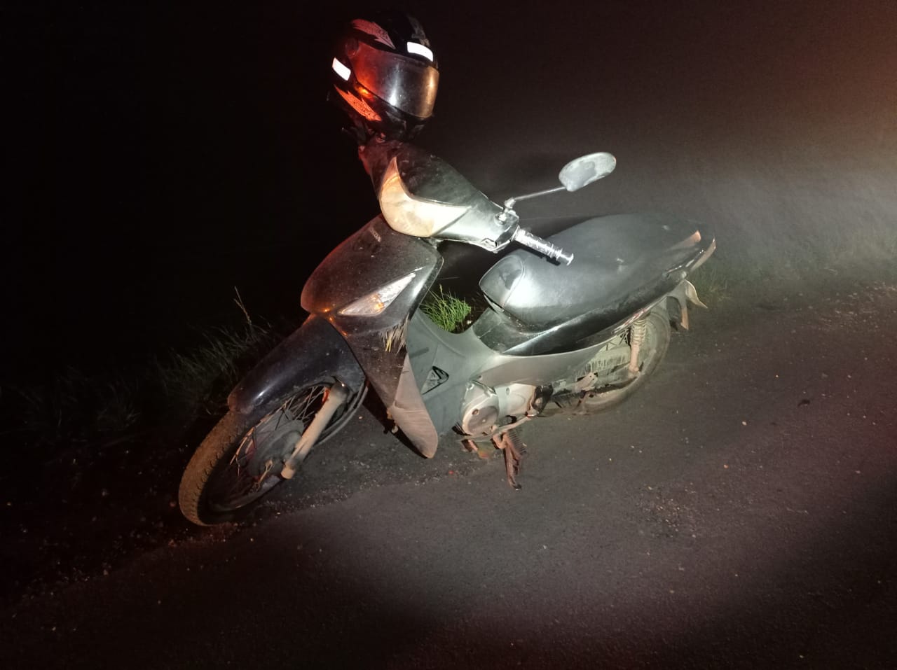 Motociclista é preso após acidente na BR-470, no Alto Vale
