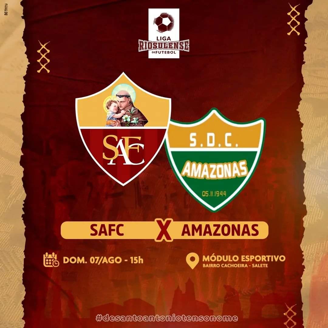 Santo Antônio e Cacique estreiam na Liga Riosulense de Futebol neste domingo (7)