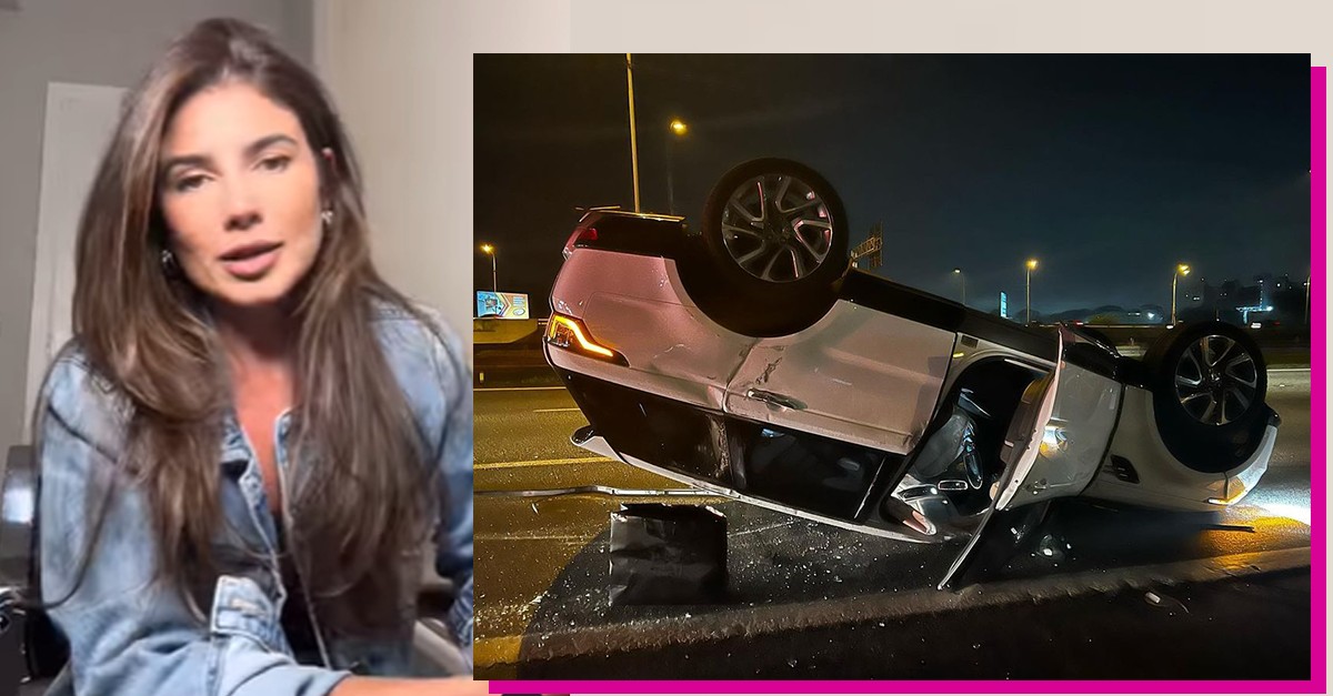 Paula Fernandes sofre grave acidente de carro e veículo fica destruído